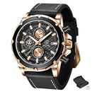 Relógio multifuncional masculino de quartzo