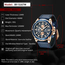 Relógio multifuncional masculino de quartzo